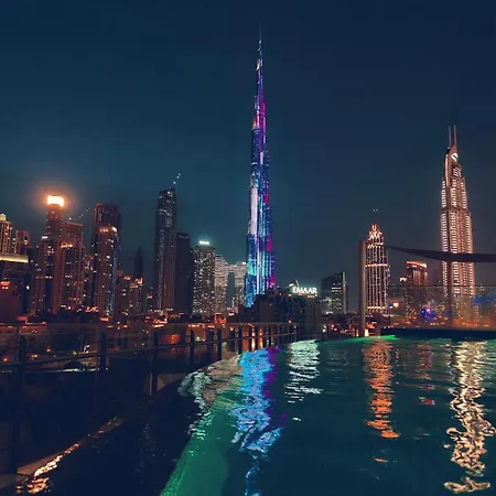 Panoramic Burj Khalifa View Luxury 1Br Penthouse Apartment Dubai Exterior photo