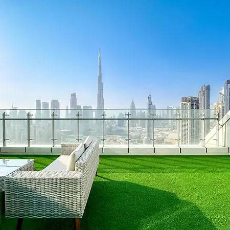Panoramic Burj Khalifa View Luxury 1Br Penthouse Apartment Dubai Exterior photo