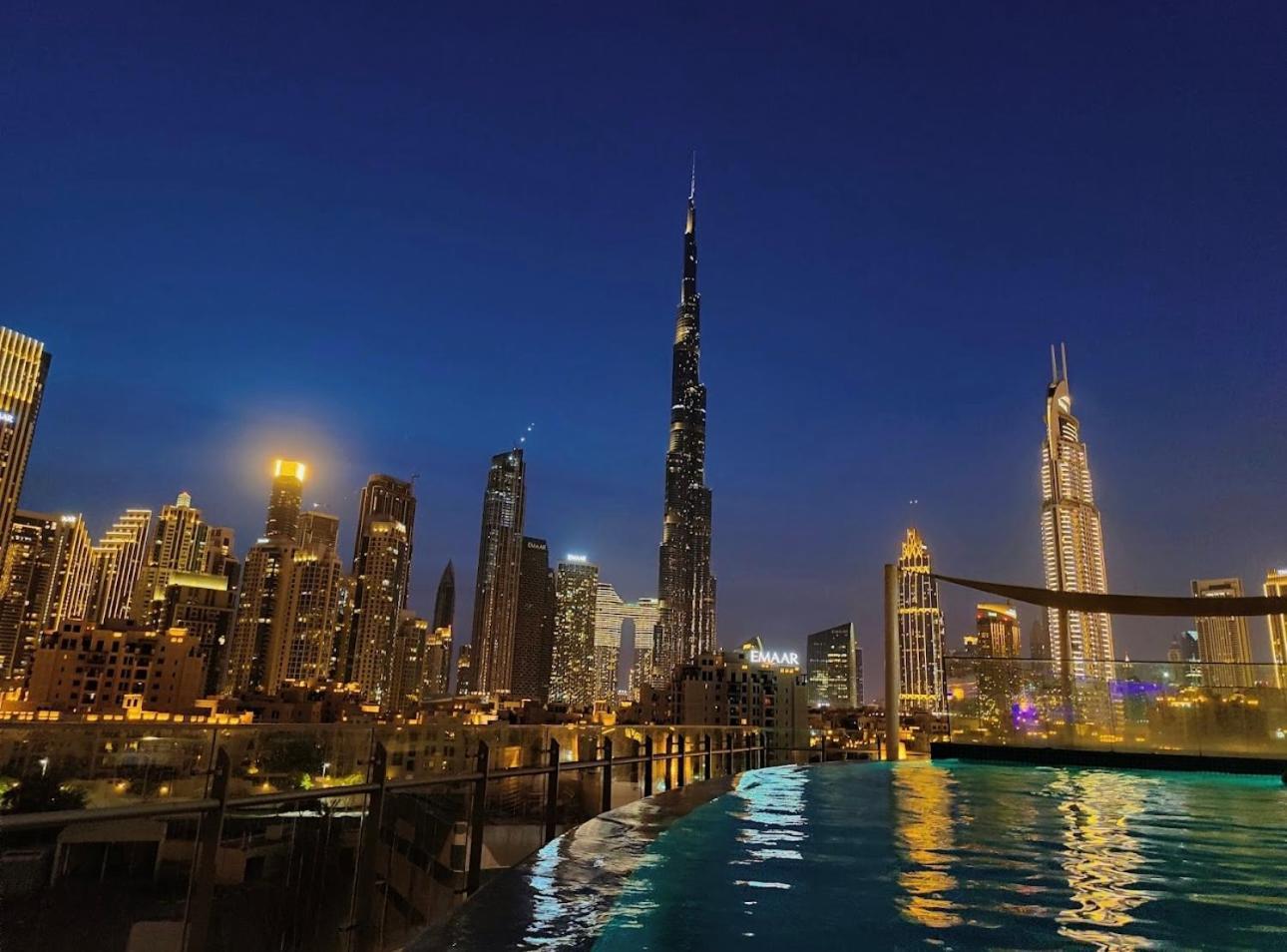 Panoramic Burj Khalifa View Luxury 1br Penthouse شقة *